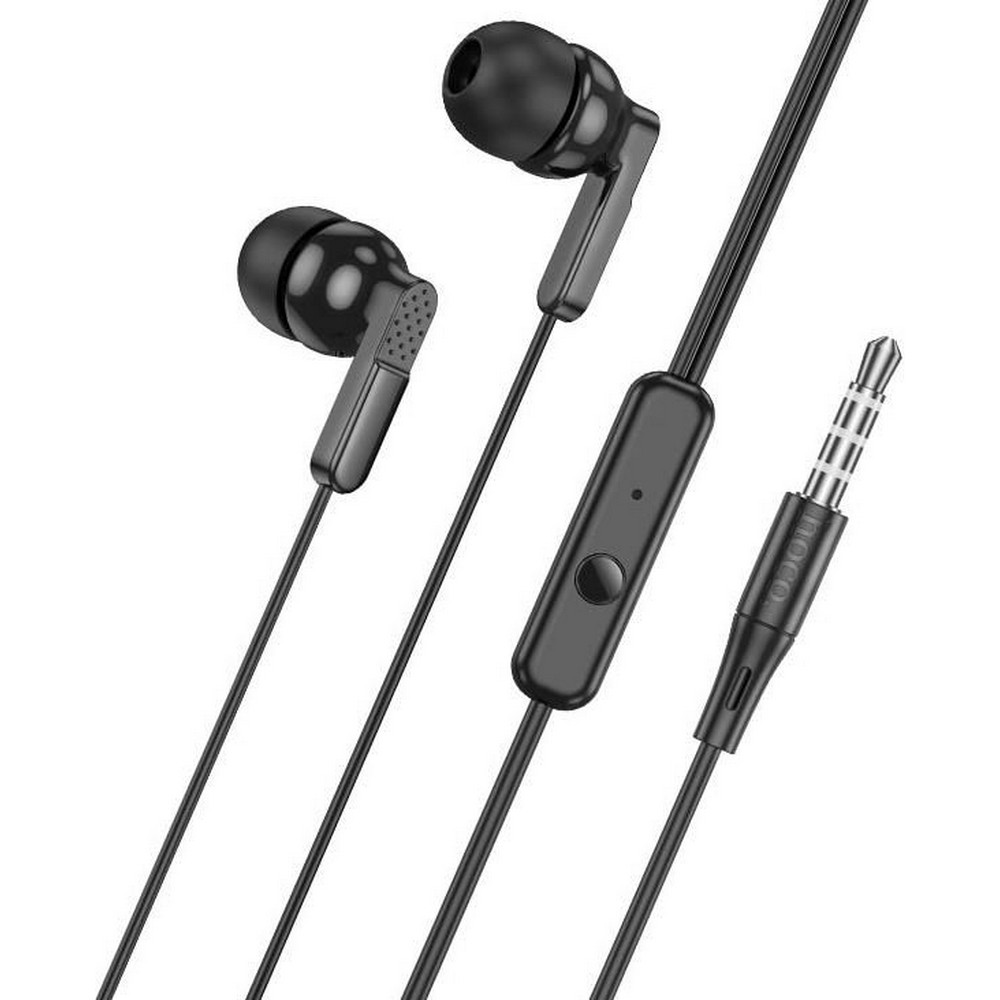 Наушники внутриканальные HOCO M121 Bright, кнопка ответа, микрофон, 3.5mm, цвет: чёрный (1/12/1000) Наушники внутриканальные HOCO M121 Bright, кнопка ответа, микрофон, 3.5mm, цвет: чёрный (1/12/1000)