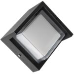 Уличный светодиодный настенный светильник RHOMBUS 12Вт Smartbuy 3000К IP65 черный (SBL16917)
