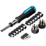 Отвертка реверсивная, с 28 битами, SL, PH, HEX, TORX, головки, CR-V сталь Smartbuy Tools