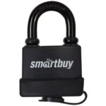 Замок навесной, уличный корпус 56*50 мм, дужка d8.4 мм, 3 кл., дверца, Smartbuy/72