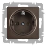 Розетка Intro Accent 6-202-08 2P+E Schuko, 16А-250В, IP20, СУ, бронза