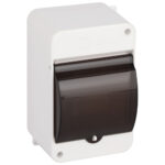 Корпус пластиковый навесной ЭРА SIMPLE КМПн 1/4 IP30 прозрачная крышка белый
