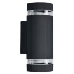 11-132 Светильник уличный, настенный, 2хMAX 35Вт, 2хGU10, ~230В/50Гц, IP54, 90х98х232мм, apeyron