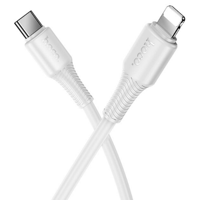 Кабель HOCO X120 Type-C (m)-Lightning (m) 1м 27W силикон белый