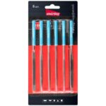 Набор надфилей d4x160мм, 6 шт, пласт. ручка, Smartbuy tools