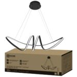 Светильник светодиодный ESTETIKA DALI-SM-90BL 90Вт 230В 3000-6500K 760х210x210мм 1.2м трос ДУ черный IN HOME