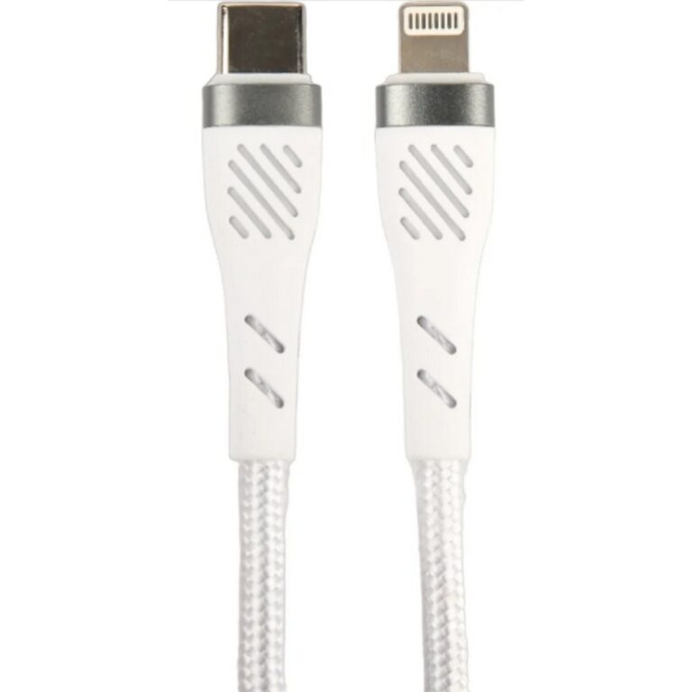 PERFEO Кабель USB C вилка - Lightning вилка, 60W, белый, длина 1 м., POWER (C1004)