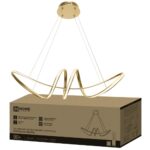 Светильник светодиодный ESTETIKA DALI-SM-90GL 90Вт 230В 3000-6500K 760х210x210мм 1.2м трос ДУ золото IN HOME