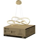 Светильник светодиодный ESTETIKA DALI-HL-120GL 120Вт 230В 3000-6500K 600х490x170мм 1.2м трос ДУ золото IN HOME