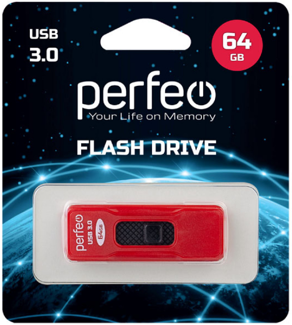 Perfeo USB 64GB S05 Red
