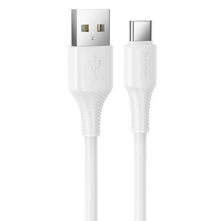 HOCO X120/ USB кабель Type-C/ 1m/ 3A/ белый