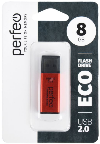 Perfeo USB 8GB E03 Red economy series