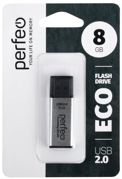 Perfeo USB 8GB E03 Silver economy series