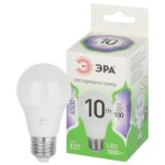 Лампа светодиодная ЭРА GREEN LINE LED A60-10W-865-E27 GL E27 10 Вт груша холодный свет