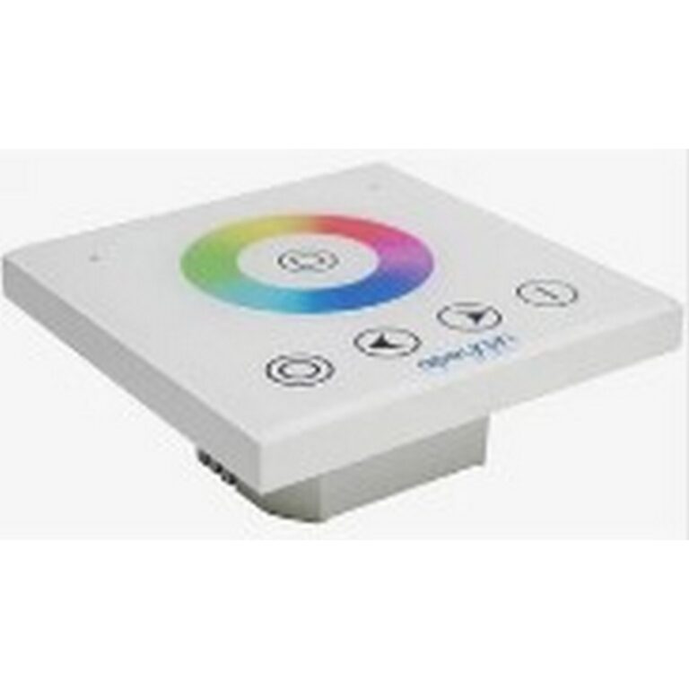 04-09 Контроллер RGB 12/24В,144/288Вт, встраиваемый с БЕЛОЙ многоцветной сенс. панелью, 86*86*28 мм apeyron