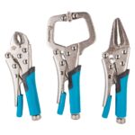 Набор зажимов ручных металлических, 3 шт, 100-125 мм, Smartbuy tools
