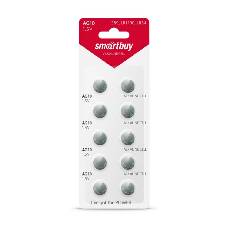 Батарейка часовая Smartbuy AG10-10B (100/2000)  (SBBB-AG10-10B)