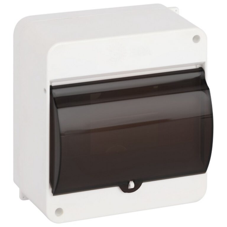 Корпус пластиковый навесной ЭРА SIMPLE КМПн 1/6 IP30 прозрачная крышка белый