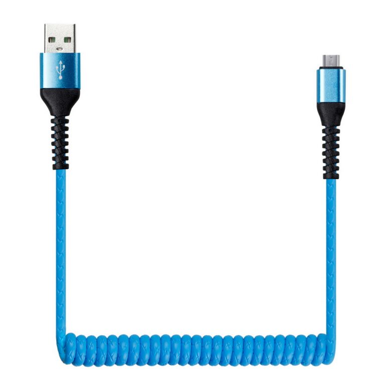 Дата-кабель Smartbuy USB-8 pin, в коробке, SPIRAL, 1 метр, синий (ik-512spbox blue)