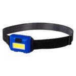 Фонарь налобный, COB LED 1 вт, мини, налобный ремень, 3xAAA батарея, ABS, эконом Smartbuy SBF-HL045