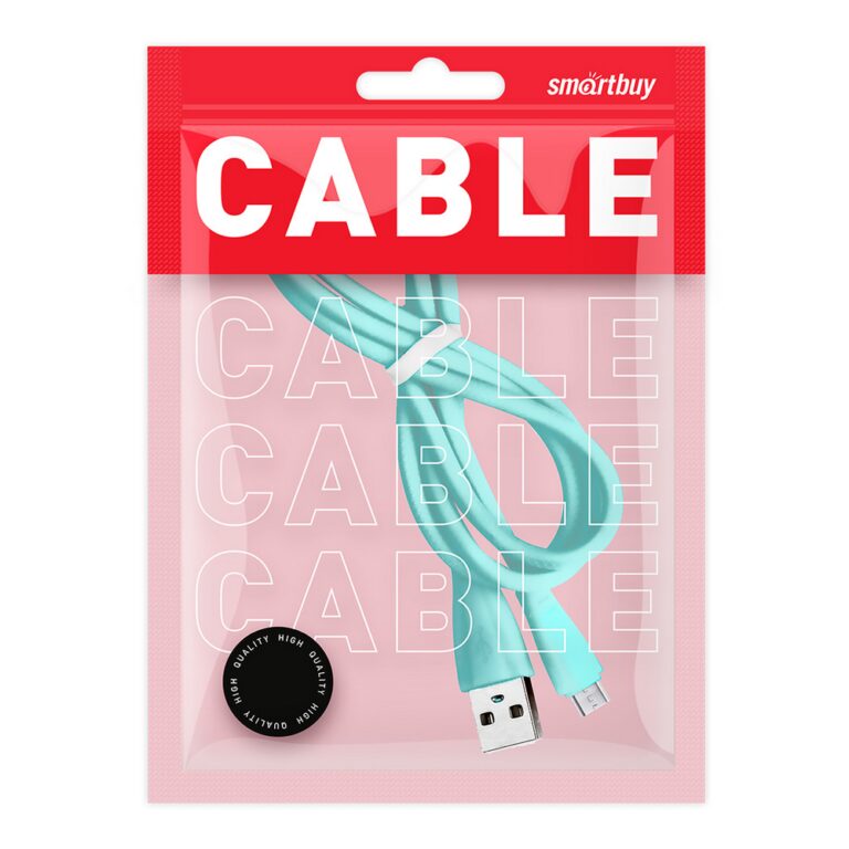 Дата-кабель Smartbuy MicroUSB кабель в резин. оплетке Gear, 1 м.,