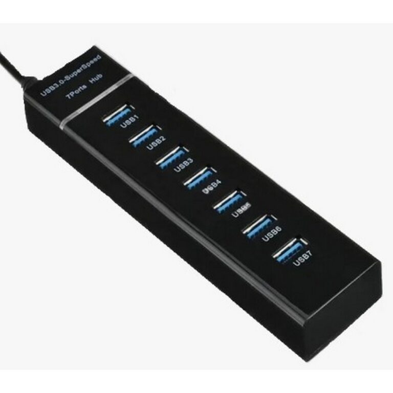 Perfeo USB-HUB 1 Port 3.0+6 Port 2.0 (PF-H043 Black) чёрный