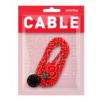 Дата-кабель Smartbuy USB - micro USB, нейлон, длина 1 м, красный (iK-12n red)