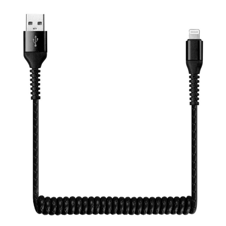 Дата-кабель Smartbuy USB-8 pin, в коробке, SPIRAL, 1 метр, черный (ik-512spbox black)