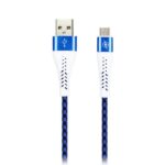 Дата-кабель Smartbuy MicroUSB CHESS синий, 2 А, 1 метр (iK-12CSS blue)/100