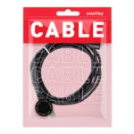 Дата-кабель Smartbuy USB - 8-pin для Apple, "карбон", экстрапрочн., 2.0 м, до 2А, черный (iK-520n-2)