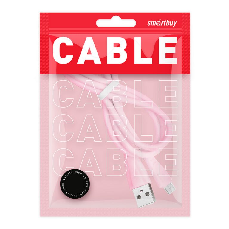 Дата-кабель Smartbuy MicroUSB кабель в резин. оплетке Gear, 1 м.,