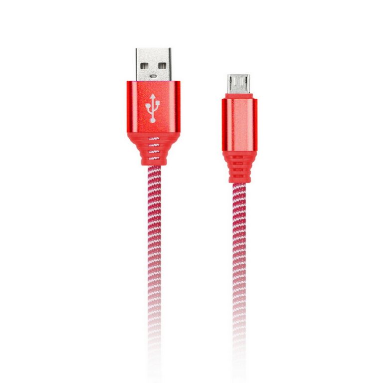 Дата-кабель Smartbuy MicroUSB кабель в нейлон. оплетке Socks, 1 м.,