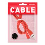Дата-кабель Smartbuy MicroUSB кабель в резин. оплетке Gear, 1 м.,