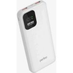 Perfeo Powerbank 10000 mAh/LED дисплей/PD + QC 3.0/Type-C/2 USB/Выход: 5A, max 22.5W/White