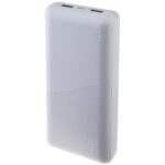 Perfeo Powerbank 20000 mah + In Micro usb+Type-C /Out USB 1 А, 2.1A /White