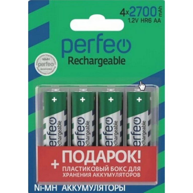 Perfeo AA2700mAh/4BL+BOX  Аккумулятор