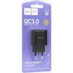 HOCO C140A/ Сетевое ЗУ/ QC 3.0/ 1 USB/ 18W/ Black