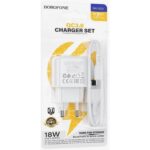 BOROFONE BAS42A/ Сетевое ЗУ + Кабель Type-C 1m/ QC 3.0/ 1 USB/ Выход: 18W/ White