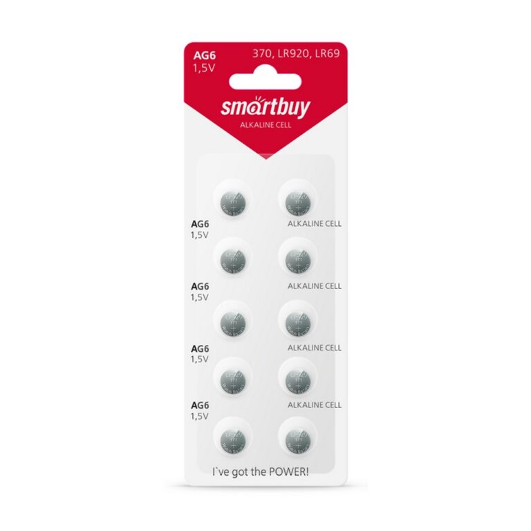 Батарейка часовая Smartbuy AG6-10B (100/2000)  (SBBB-AG6-10B)