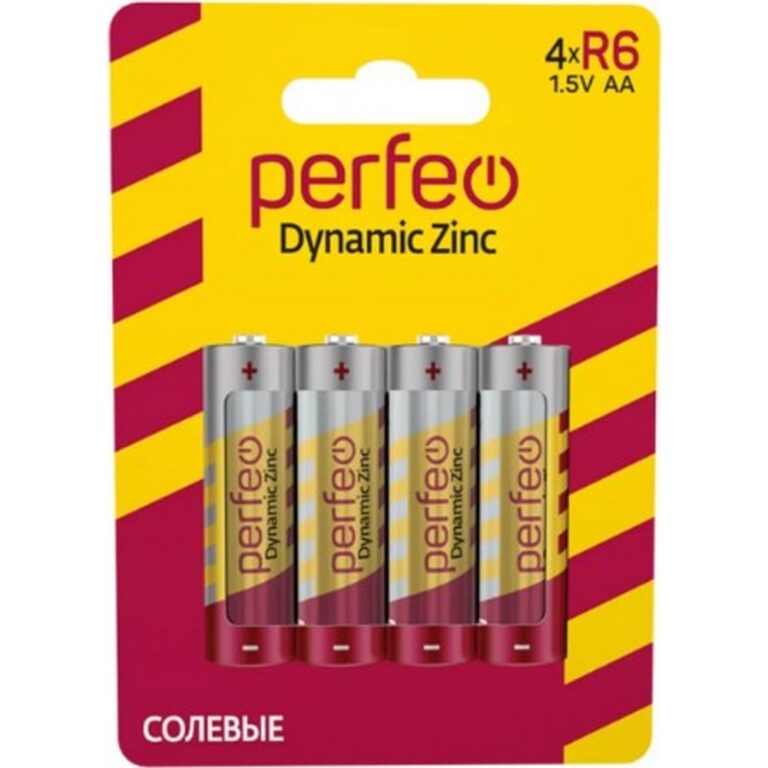 Батарейки Perfeo Dynamic Zinc R06/4SH