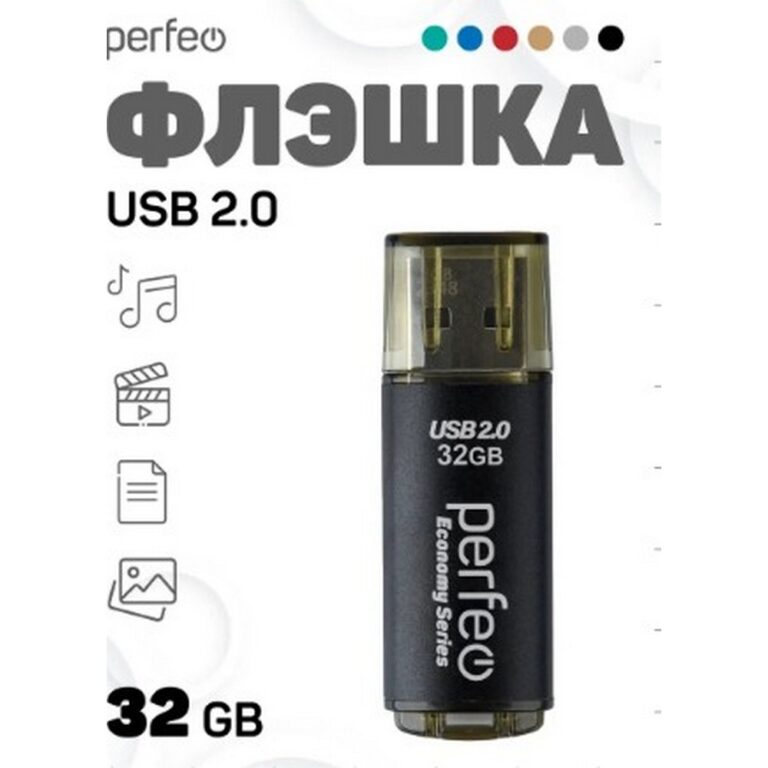 Perfeo USB 32GB E04 Black economy series