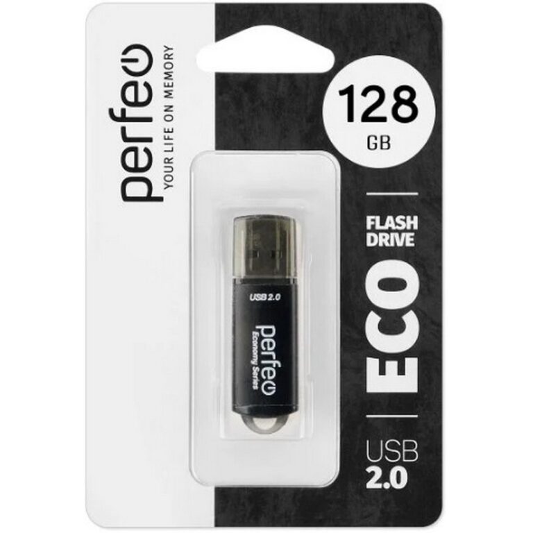Perfeo USB 128GB E01 Black economy series