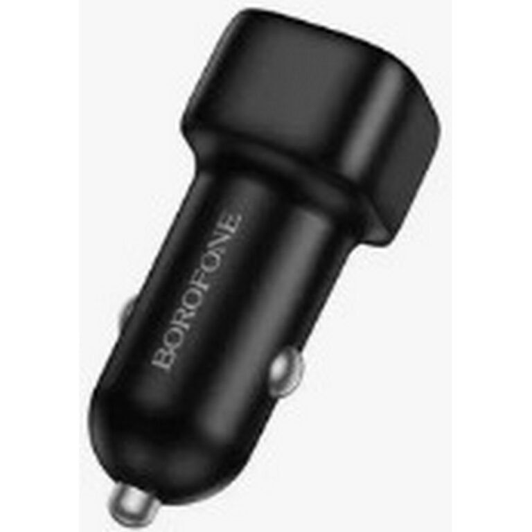 BOROFONE BZ34B/ Авто ЗУ/ PD + QC 3.0/ 2 USB: Type-C + Type-A/ Выход: 20W + 18W/ черный