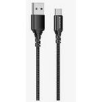 BOROFONE BX54/ USB кабель Type-C/ 1m/ 3A/ Нейлон/ Black