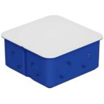 Коробка распределительная ОУ с откидной крышкой 80х80х50 мм, черная IP55 DYNEL