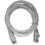 Патч-корд UTP4 cat 5e, 2,0м, BC, LSZH, серый, литой коннектор