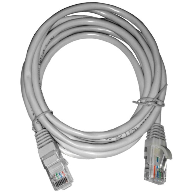 Патч-корд UTP4 cat 5e, 2,0м, BC, LSZH, серый, литой коннектор