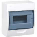 Бокс ЩРН-П-8мод настен пласт бел (дв.прозр) IP41 KREPTA IEK (1/20)