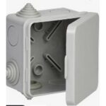 Коробка распределительная ОУ с откидной крышкой 80х80х50 мм, серая IP55 DYNEL