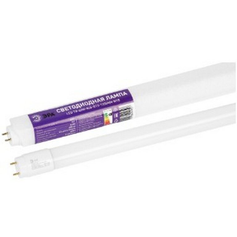Лампа светодиодная ЭРА RED LINE LED T8-40W-865-G13-1200mm NTB 40Вт трубка стекло холодный дневной свет G13 неповоротный